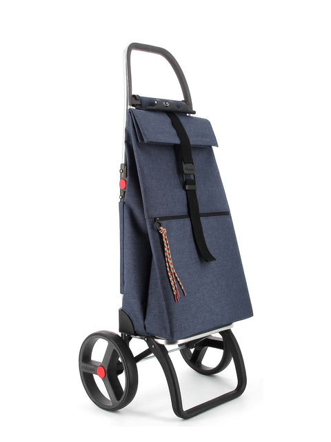 Ostoskärry Big Tweed sininen 2 isolla renkaalla