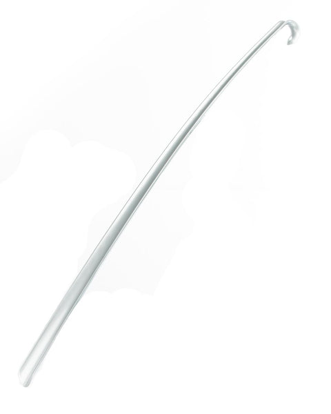 Muovinen kenkälusikka 70cm hopea - Image 1