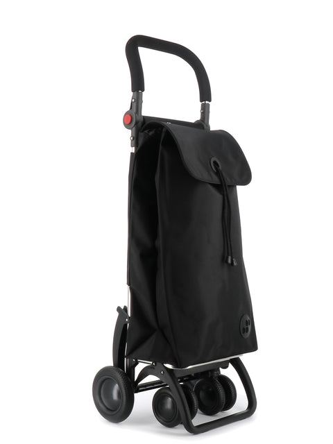 Ostoskärry I-Bag MF musta 4 renkaalla, 2 kääntyvällä eturenkaalla ja säädettävällä kahvalla - Image 2