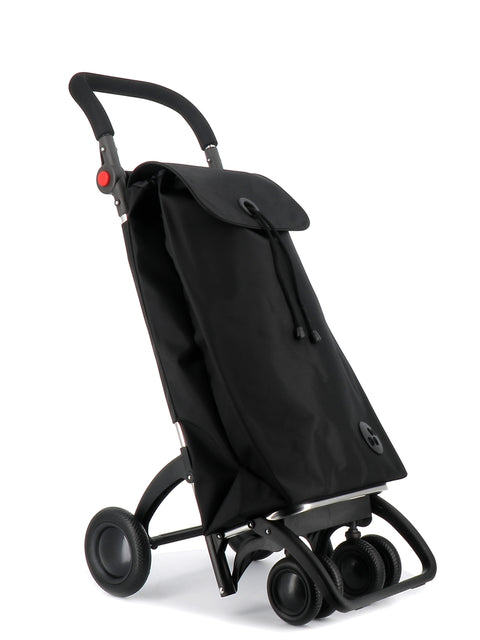 Ostoskärry I-Bag MF musta 4 renkaalla, 2 kääntyvällä eturenkaalla ja säädettävällä kahvalla - Image 5