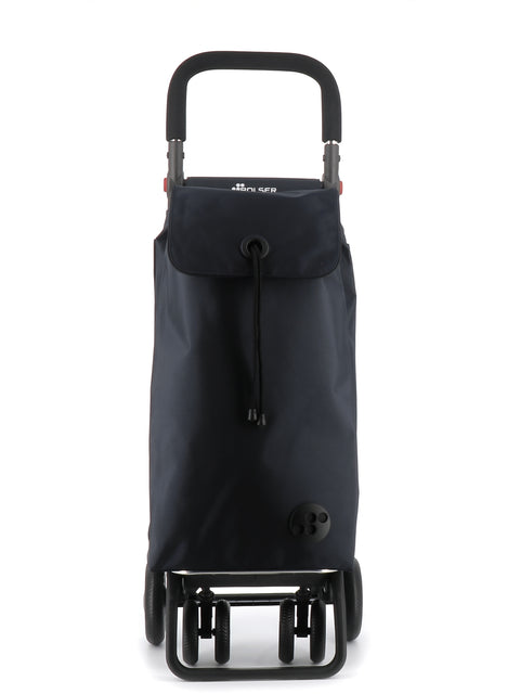 Ostoskärry I-Bag MF siniharmaa 4 renkaalla, 2 kääntyvällä eturenkaalla ja säädettävällä kahvalla - Image 2