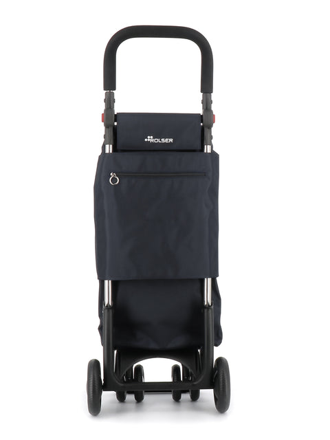 Ostoskärry I-Bag MF siniharmaa 4 renkaalla, 2 kääntyvällä eturenkaalla ja säädettävällä kahvalla - Image 6