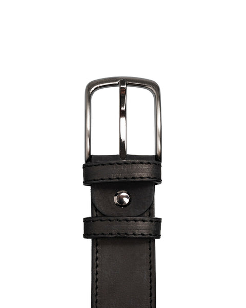 Utua nahkavyö 4cm musta - Image 2