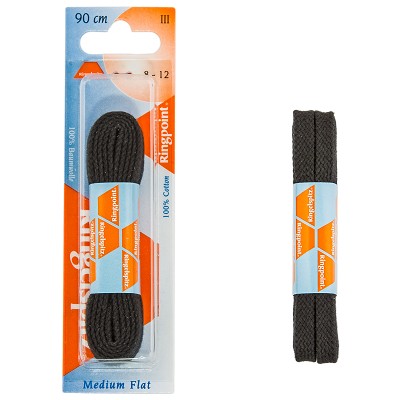 Kengännauhat mustat 90cm - Image 1