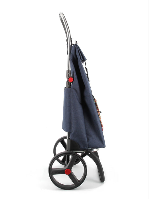 Ostoskärry Big Tweed sininen 2 isolla renkaalla - Image 3