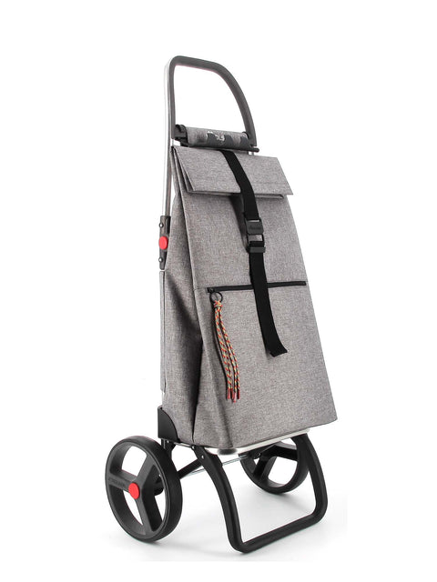 Ostoskärry Big Tweed harmaa 2 isolla renkaalla - Image 2