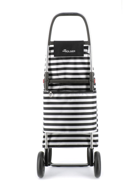 Ostoskärry I-Max Marina 2L mustavalkoinen 2 renkaalla - Image 5