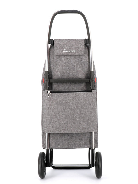 Ostoskärry I-Max Tweed 2L harmaa 2 renkaalla - Image 3