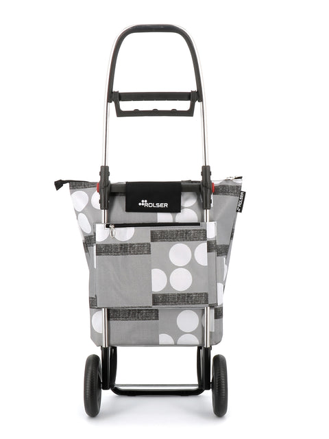 Ostoskärry Mini Bag Plus Logos 2L valkoharmaa 2 renkaalla - Image 3