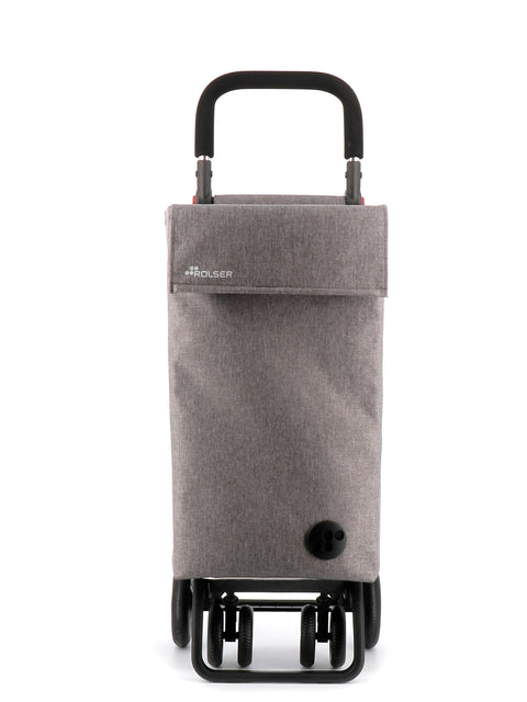 Ostoskärry Sbelta Tweed  harmaa 4 renkaalla, 2 kääntyvällä eturenkaalla ja säädettävällä kahvalla - Image 4