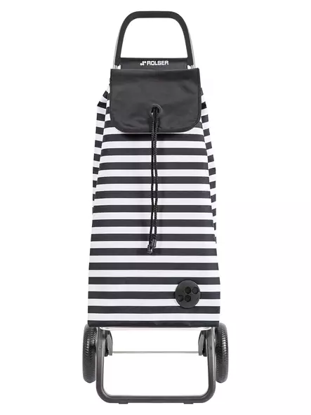 Ostoskärry I-Max Marina 2L mustavalkoinen 2 renkaalla - 2 pyöräiset ostoskärryt - IMX3281 - 1