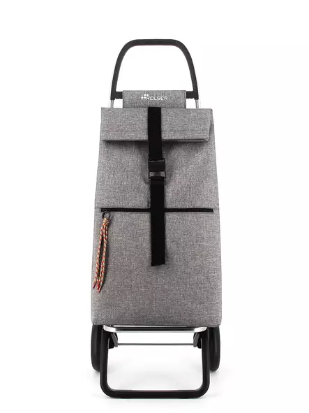 Ostoskärry Big Tweed harmaa 2 isolla renkaalla - 2 pyöräiset ostoskärryt - BIG0192 - 1