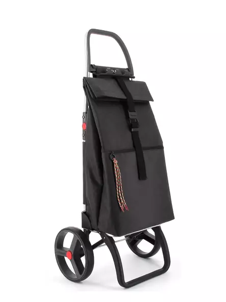 Ostoskärry Big Tweed musta 2 isolla renkaalla - 2 pyöräiset ostoskärryt - BIG0193 - 1